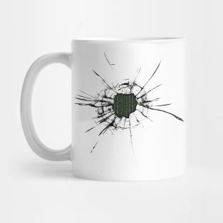 Matrix Code Bullet Hole Mug